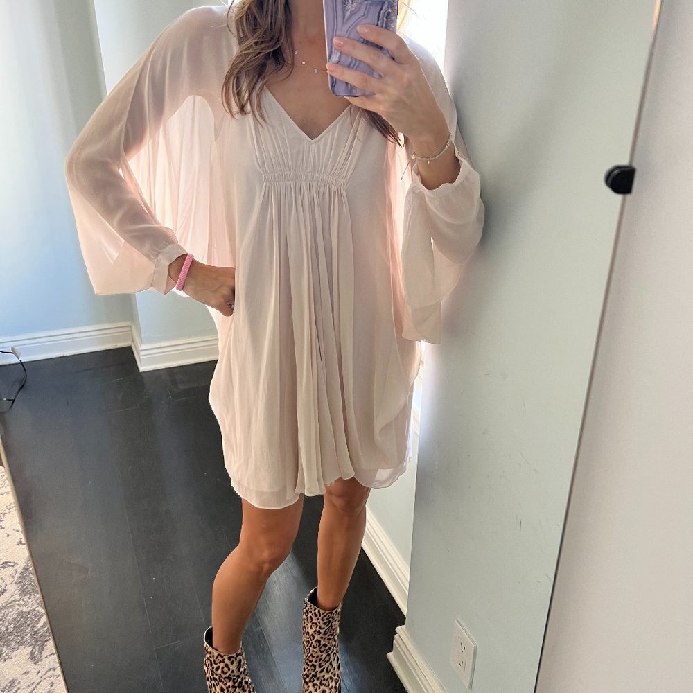 Diane von Furstenberg Baby Doll dress in blush pink